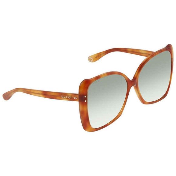 NEW Gucci Light Green Butterfly Women's Sunglasses - Picture 1 of 4